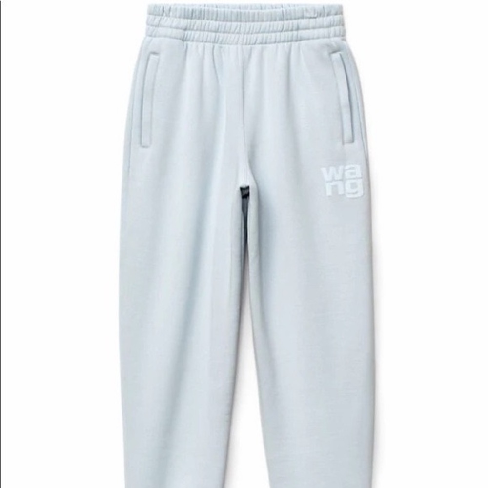 T by Alexander Wang Light Baby Blue Women's Jogger Sweatpants Sz S